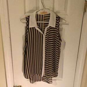 Striped silk blouse by James Lacroix